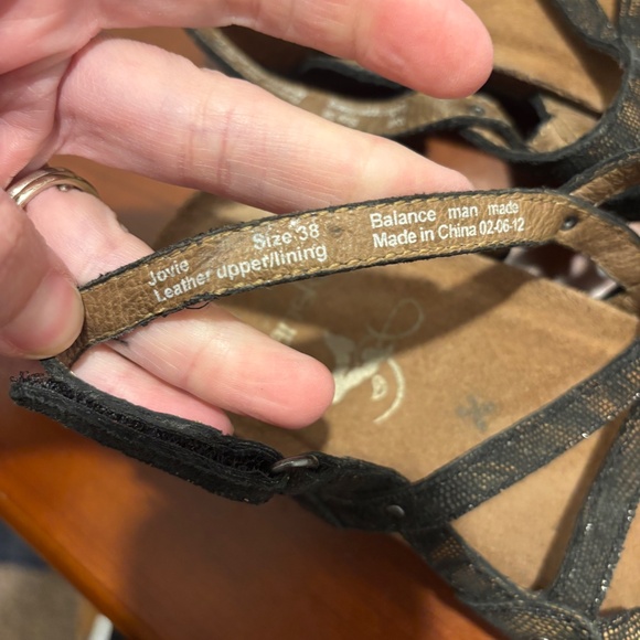 Dansko Women's Jovie Coffee Swirl Leather Slingback Strappy Sandals Size 38/7.5 - Picture 7 of 7